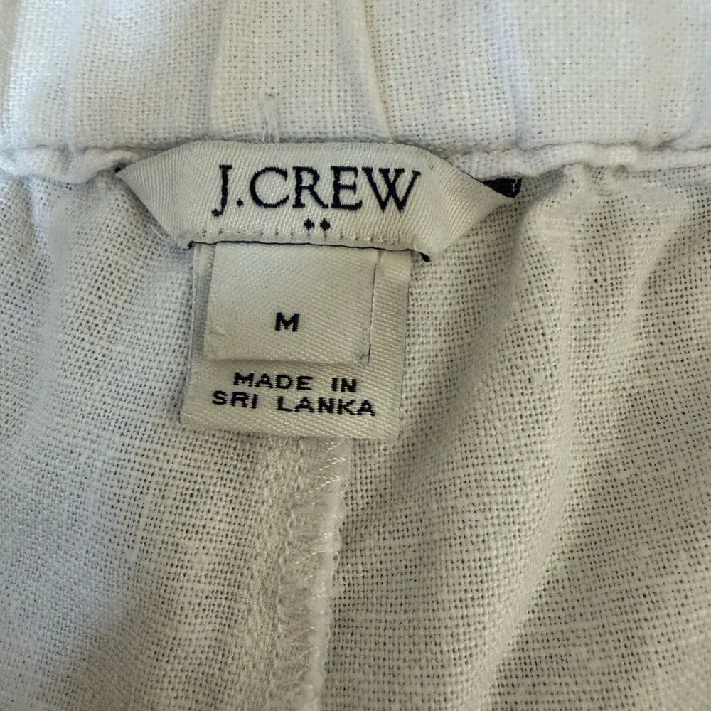 J.Crew Pom-Pom linen Shorts White M